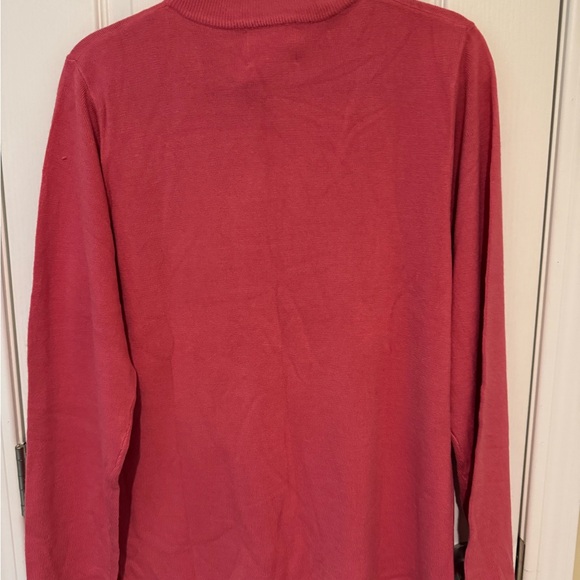 Quacker Factory Pink Sweater with Rhinestone Detail - Picture 2 of 4